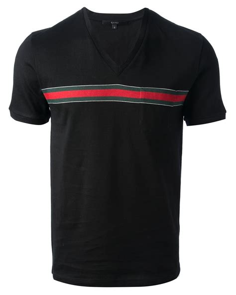 gucci v neck t shirt cheap